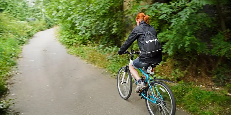 Using a Sport-Type Bicycle: An Effective Transportation in the Countryside Along a Main Road